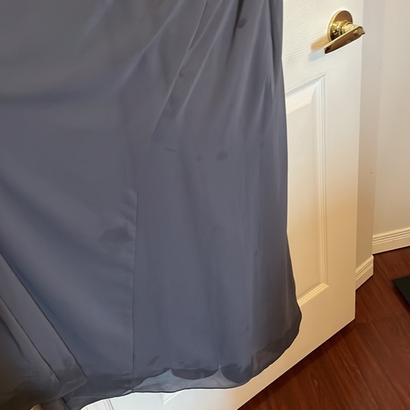 Grey Halter Bridesmaid Dress - Picture 10 of 10